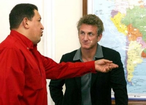 Hugo Chávez y Sean Penn