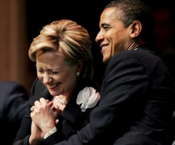 Hillary Clinton y Barack Obama